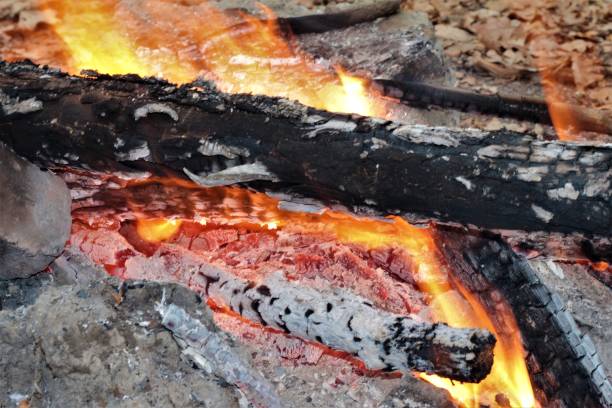 istock bonfire on the rocks in the forest in autumn 1294114596