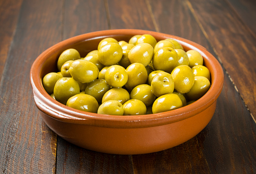 Olives in appetizer, mediterranean food