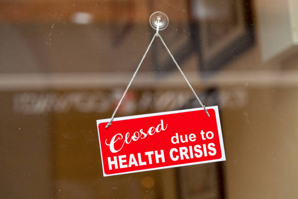 istock Closed due to health crisis - Closed sign 1294119295