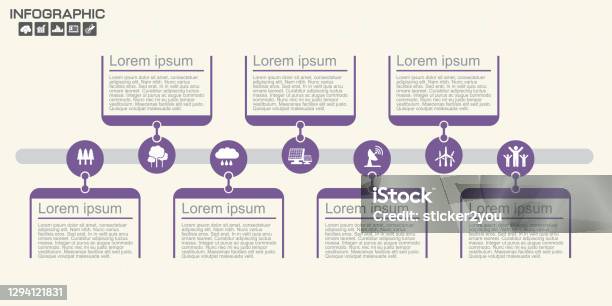 7. Timeline Timeline Infographics Design Template With 7 Options Process Diagram ...
