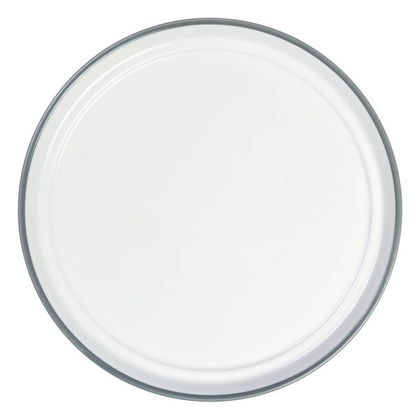istock White enamel plate isolated on white background 1294122819