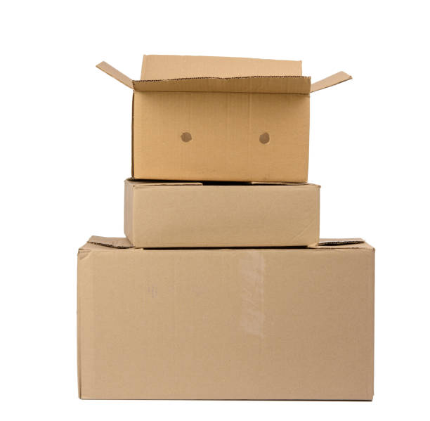 istock stack of closed cardboard brown paper boxes isolated on white background 1294122931