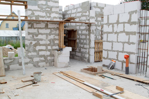 istock interior of a country house under construction. Site on which th 1294126713