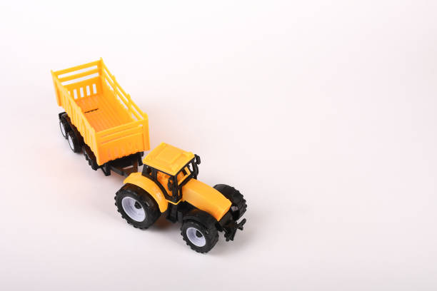 istock Toy tractor on the white background 1294127774