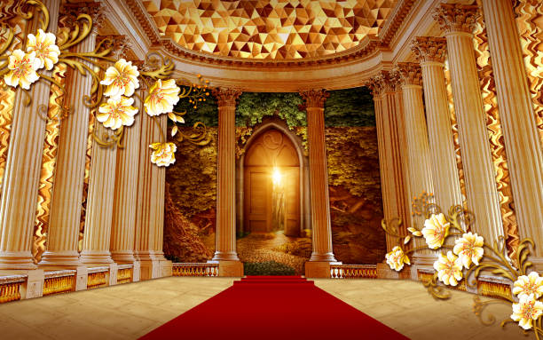 3d mural wallaper . interior palace columns with golden flowers and red carpet with texture golden abstract . 3d mural wallaper .
interior palace columns with golden flowers and red carpet with texture golden abstract .
3d, 3d illustration, 3d rendering, 3d visualization, abstract, antique, architecture, art, building, classic, classic interior, column, columns, culture, empty, entrance, famous, floor, flowers, gallery, golden, hall, hermitage, historical, illustration, indoor, inside, interior, landmark, luxurious, luxury, majestic, marble, museum, nobody, old, ornate, palace, parquet, petersburg, room, russia, russian, saint, scene, state, throne, tourism, travel, wall egypt palace stock pictures, royalty-free photos & images