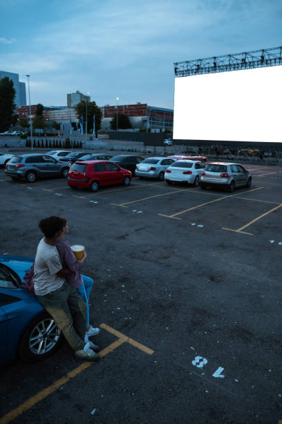 istock Top view of young pair hugging during film session 1294129502
