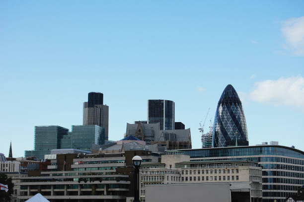istock London business area skyline with blue sky 1294140426