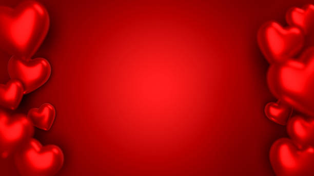 Lovely happy valentine's day background with hearts