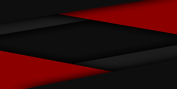Black and red modern material design, abstract widescreen background