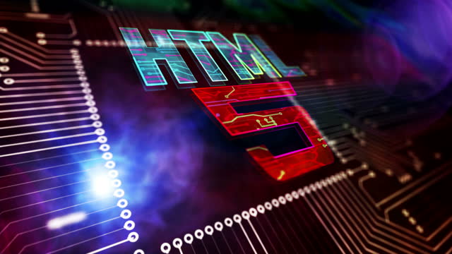 HTML5 programming symbol loopable 3d animation