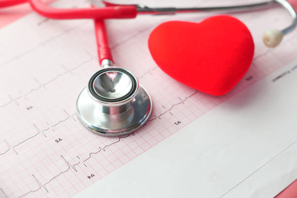 istock stethoscope and heart on a cardio diagram. 1294148130