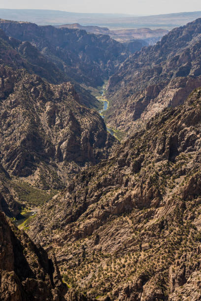 Gunnison River Passes Through Rocky Black Canyon