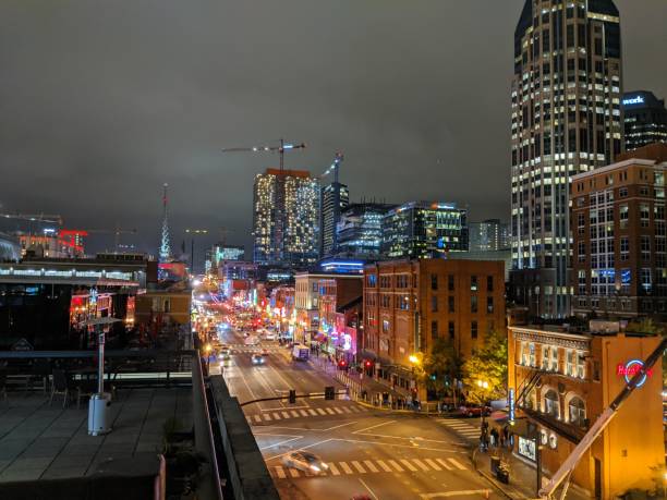 istock Nashville Broadway at Night 1294152085