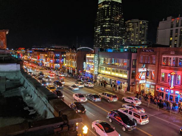 istock Nashville Broadway Traffic at Night 1294152090
