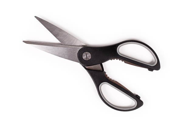 black poultry kitchen shears - poultry shears imagens e fotografias de stock