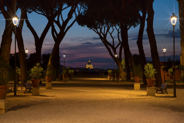 istock Orange Gardens on Aventine hill at sunset 1294167665