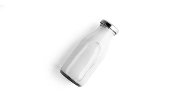 istock Milk bottle isolated on white background 1294168188