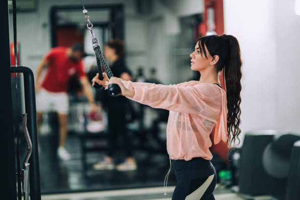 istock Girl is enjoying with her training process. She is working hard 1294171238