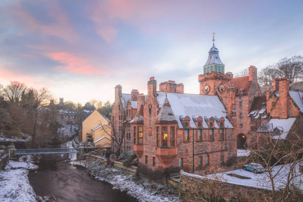 Winter in Dean Village, Edinburgh