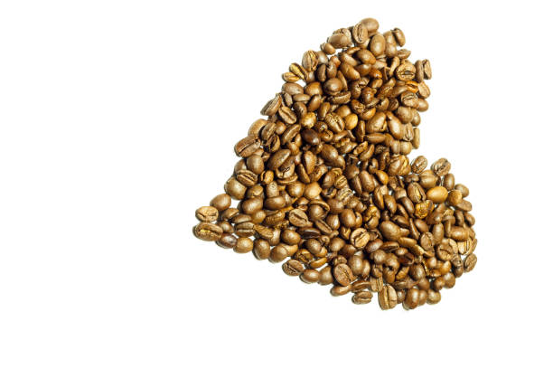 istock Beautiful heart made of coffee beans 1294182898