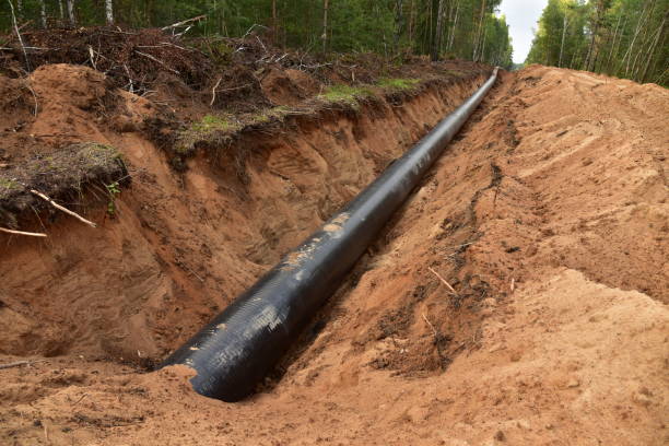 istock Natural gas pipeline construction 1294185009