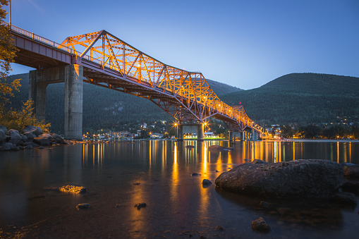 Big Orange Bridge. Nelson, B.C. Canada