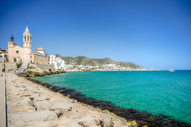 istock Seascapes along the water in Sitges Spain 1294188332