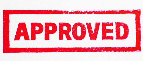 Approved Stamp stock photo