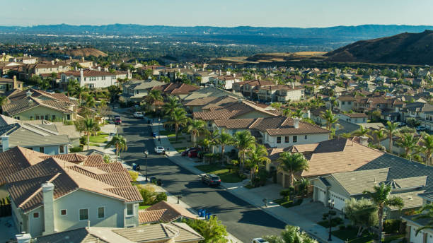 istock Winding Suburban Street from the Air 1294192607