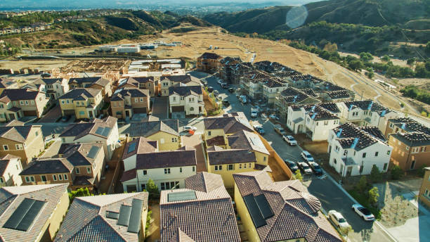 istock New Houses Being Built Around Courtyards - Aerial 1294192649