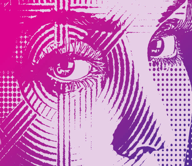 istock Close up of woman's eyes and face 1294198890
