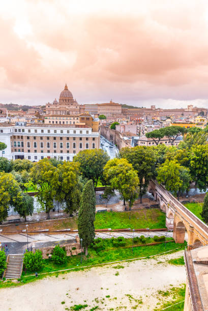 istock Passetto di Borgo - elevated passage to Vatican City. View from Castel Sant'Angelo fortified walls. Rome, Italy 1294202145