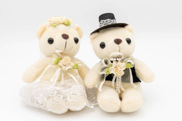 istock Groom and bride teddy bears 1294209341