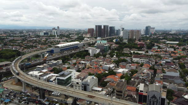 istock Mass Rapid Transit Track with City View 1294226124