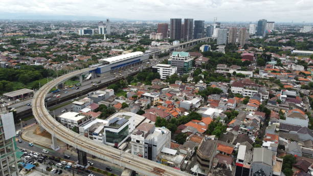 istock Mass Rapid Transit Track with City View 1294226151