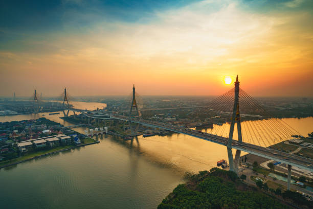 istock Beautiful bridge and river landscapes 1294227879