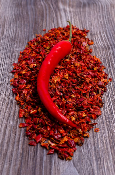 istock Slices of dry red pepper. 1294228473