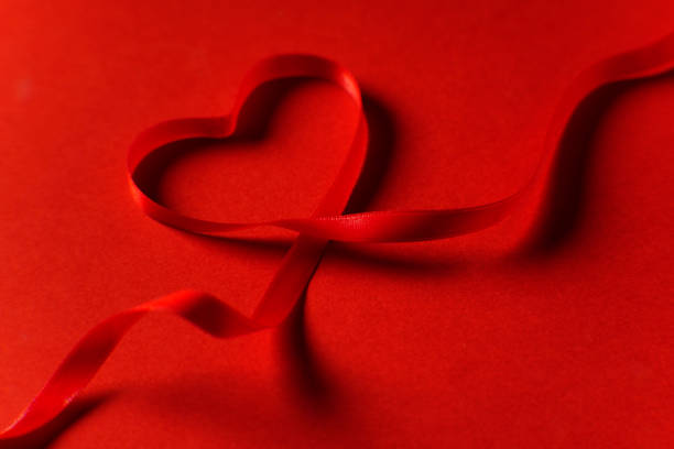 Heart Shaped Red Ribbon