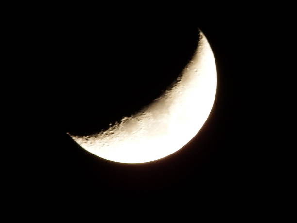 istock A super close-up shot on the crescent moon 1294233562