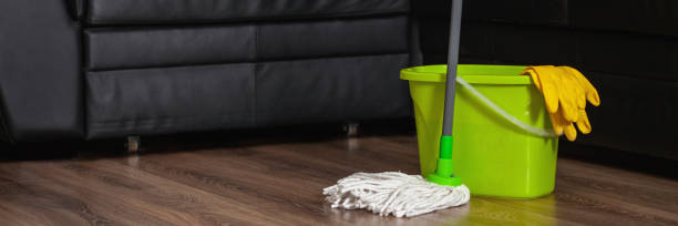 istock Mop cleaning wooden floor from dust 1294235735