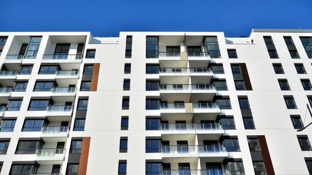 istock Architectural details of modern apartment building. 1294249826