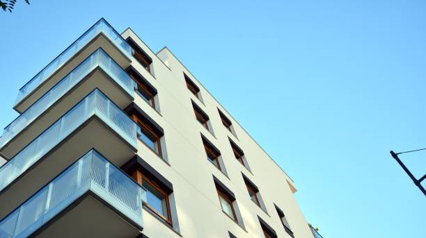istock Architectural details of modern apartment building. 1294250627