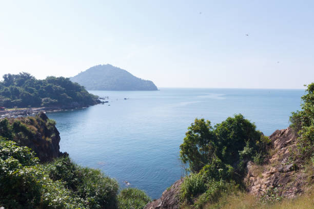 istock The beautiful view from mountain with sea and sky. 1294266573