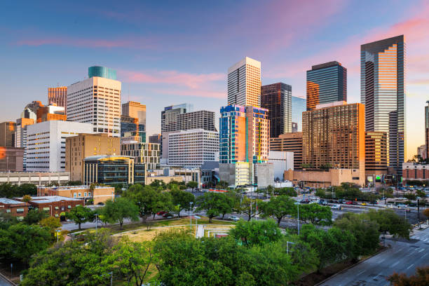 istock Houston, Texas, USA downtown Park and Skyline 1294278790