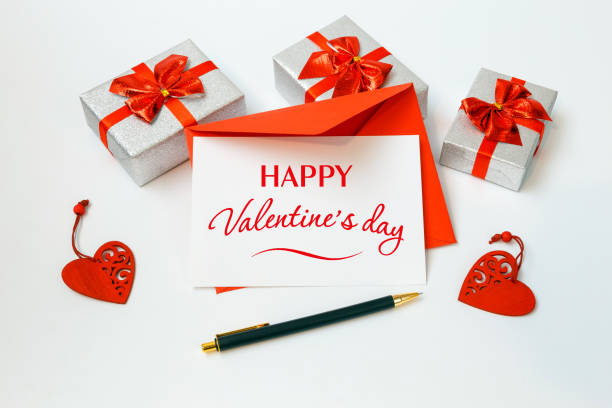 istock Valentine's day card and gifts on white background 1294283256