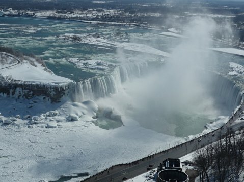 Niagara Falls with Snow in Canada