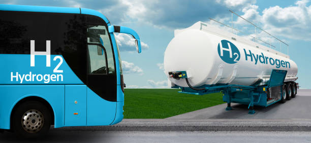 istock Tourist bus on hydrogen fuel 1294284887
