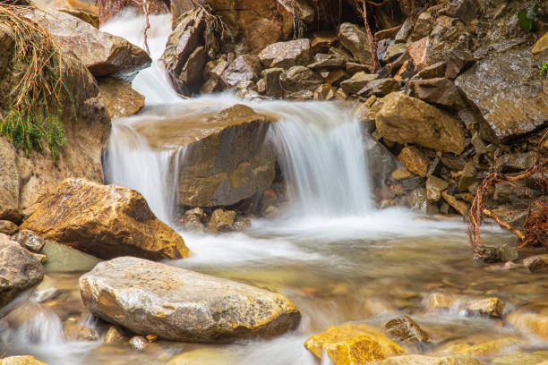 istock Waterfall on a mountain river in the Carpathians 1294286354
