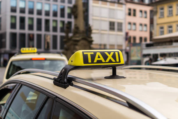 istock Taxi sign in Berlin, Germany 1294288837