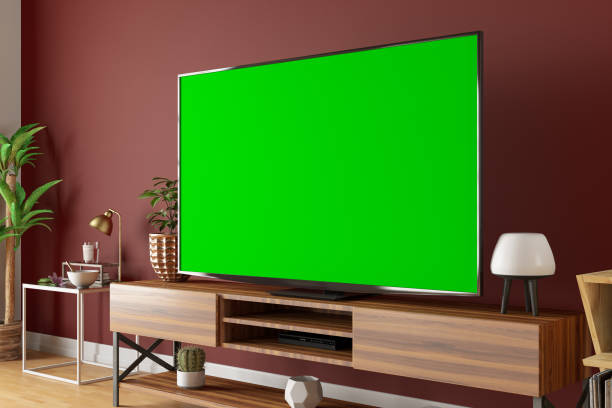 istock Chroma Key Screen in Living Room 1294293904